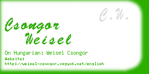 csongor weisel business card